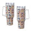 Vaso de acero inoxidable de Mickey Mouse de 40 oz con asa y 3