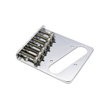 Bridge for Telecaster 6 Saddle Loader Chrome for Electric Guitar Vintage Style with Precise Intonation Control