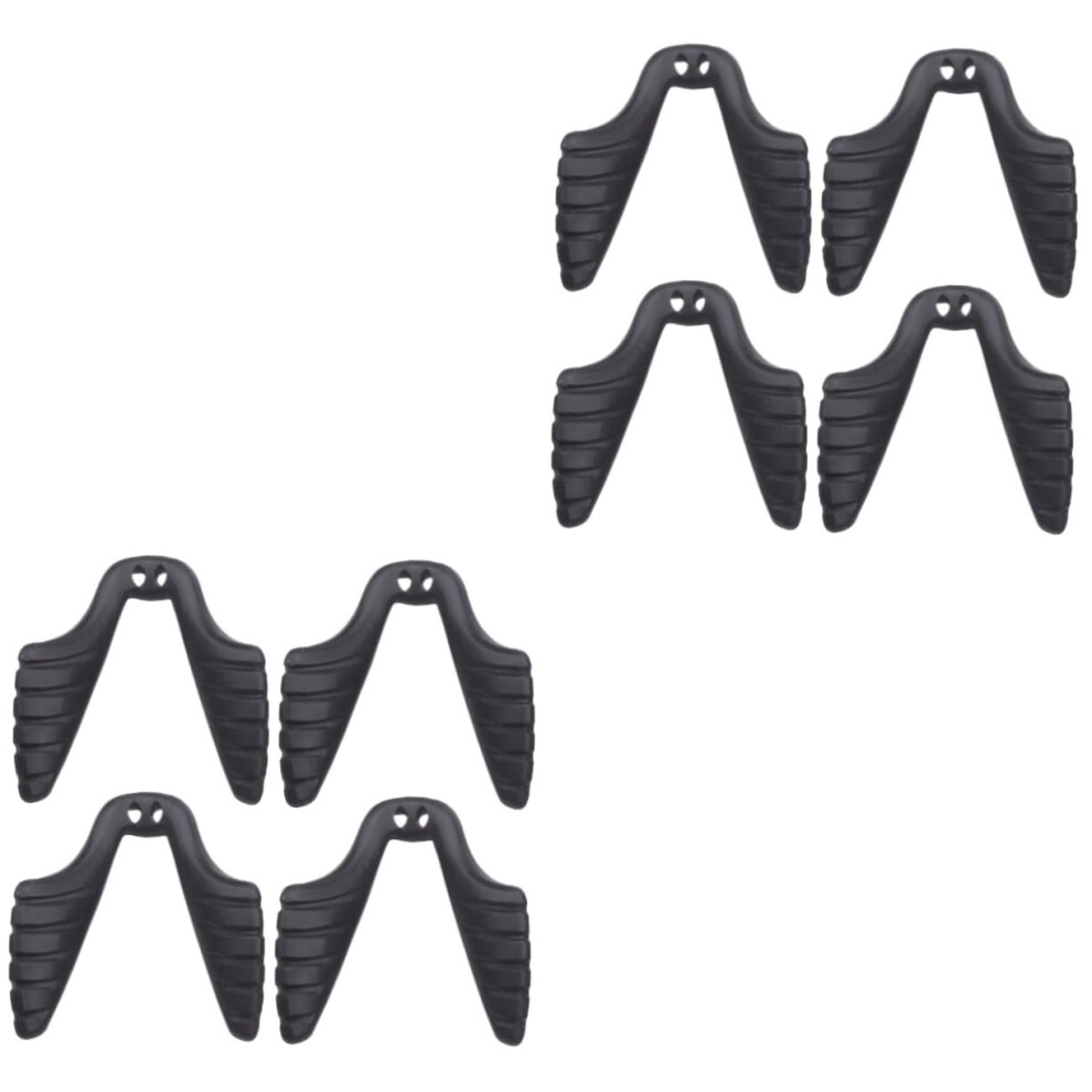 Black 8Pcs Soft Silicone Nose Pads For Eyeglasses And Sunglasses AntiâSlip Comfortable Cushions
