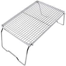 Portable Folding Grill Stainless Steel BBQ Rack Easy Clean Compact Design for Camping Hiking Picnic