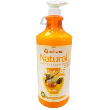 Washami Natural Honey Shampoo & Conditioner (2In1) | Herbal Hair Care, Sulfate Free Shampoo, Organic Honey Shampoo, Moisturizing Shampoo - 2080ml