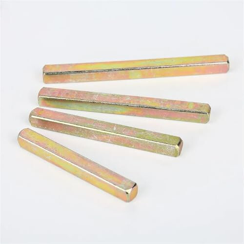 Door Lock Square Rod 6x6mm 150mm Solid Steel Shaft Durable Construction Precise Fit 2Pcs