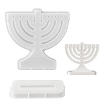 Moule de fabrication de bougies Menorah sans danger pour-9 tête