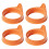 4-teilige runde Silikon-Eierformen, ideal zum-Orange Farbe 1