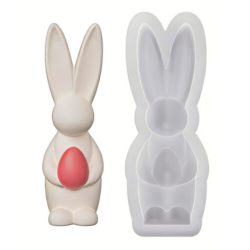 Easter Eggs Rabbit Silicone Mold Heatproof Easy Demolding for-2