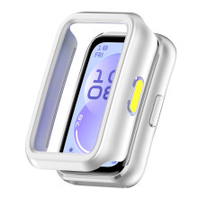 Modern Semi Enclosed Smartwatch-silver and green 11 or 11NFC