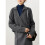 Women'S Cable Long Sleeve Sweaters Tops Solid Lapel V Neck Knit Casual Soft Pullover Shirt Grey M 4