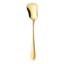 Multipurpose Gourd Shape Head Dessert Spoon Rusts Proof-Gold