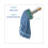 Blue Microfiber LoopedEnd Wet Mop Head, Medium, Commercial Refill, Fast Drying and Durable, 12 Pack 3