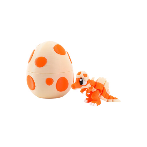 3D Printed Dinosaur Eggs With Dinosaur Inside,Articulated-A 3