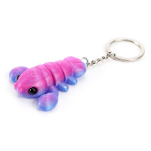 Mooie 3D-geprinte dierensleutelhanger, decoratief,-2