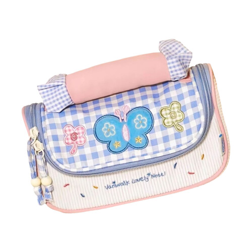 Federmäppchen, Make-up-Tasche, Federmäppchen,-Blau
