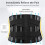Lumbar Support Belt for Lower Back Pain Relief, Double Pull Brace with Adjustable Compression Straps, Black S 4
