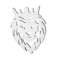 Klassieke dierenbroche roestvrijstalen legering-Zilver B