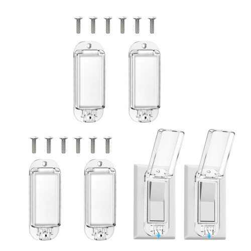 Dustproof Wall Switches Protector Plastic Safety Cover For