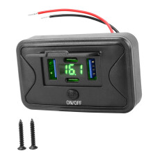 Advanced 108W Automotive Charging Power Adapter With LED-Green