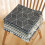 Japanese-Style Polyester Rectangle Chair Cushion – Thick, 2