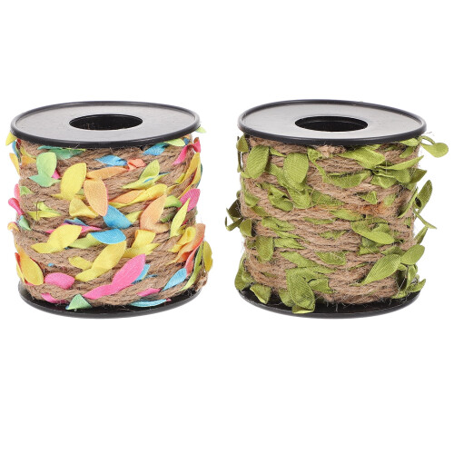 2Rolls Chic DIY Emulerad Lövrottande Dekor Lövrep Scenlayout