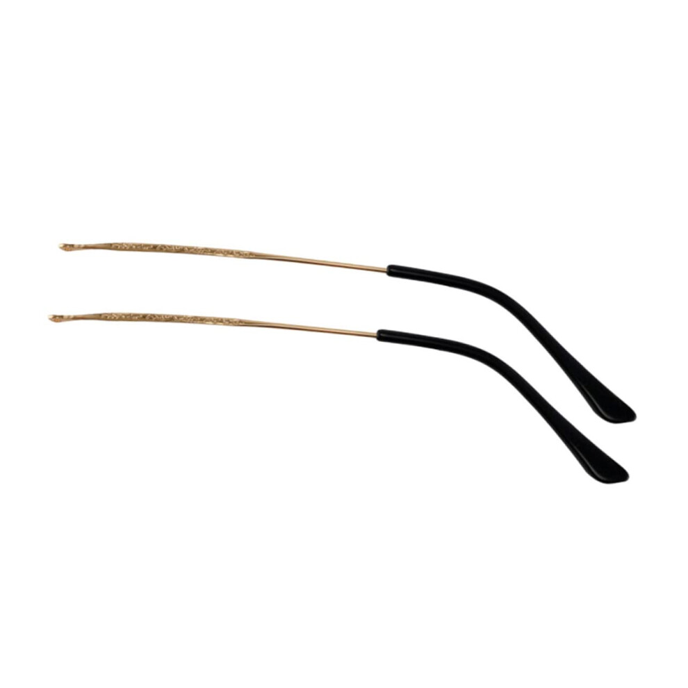 Golden Metal Eyeglass Replacement Temples Arms For Sunglasses, Lightweight Durable Diy Kit