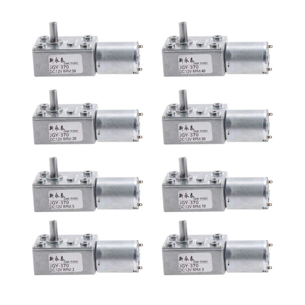 12V Dc Worm Gear Motor 6Rpm Torque Self Locking Gearbox Reversible Drive For Automation 9310869641353