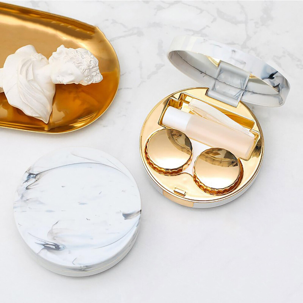Contact Lens Case with Full Protection Design, Compact Travel Size, Hard Plastic Holder for Lenses