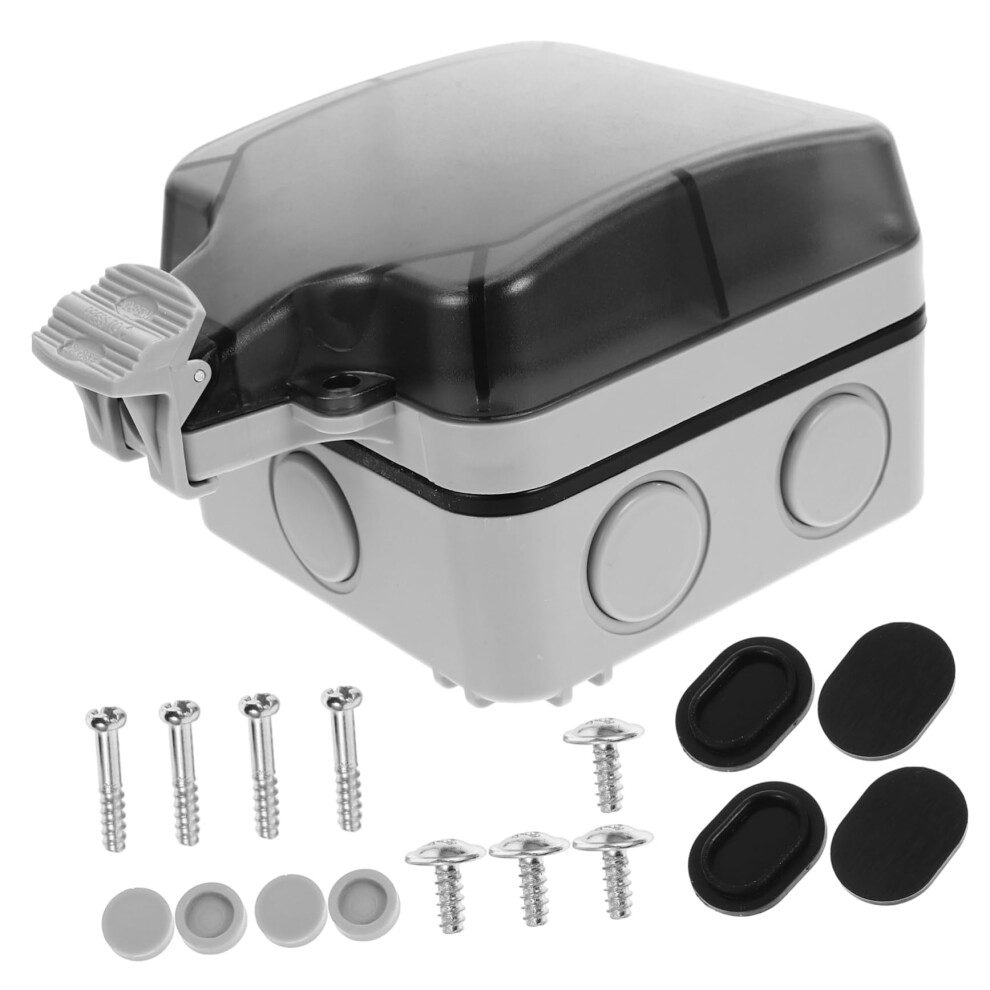 Weatherproof Junction Box Outdoor Electrical Enclosure With Easy Screw Installation For Electronics 9330225587378