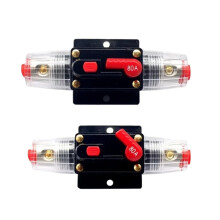 150A 12V 24V Manual Reset Circuit Breaker Inline Resettable Fuse Holder for Car Audio Boat Inverter