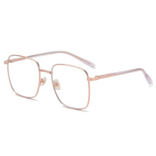 Blue Light Blocking Reading Glasses +150 Sandsilver Oversized Square Frame for Computer Eye Strain Relief
