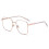 Blue Light Blocking Reading Glasses +150 Sandsilver Oversized Square Frame for Computer Eye Strain Relief 1