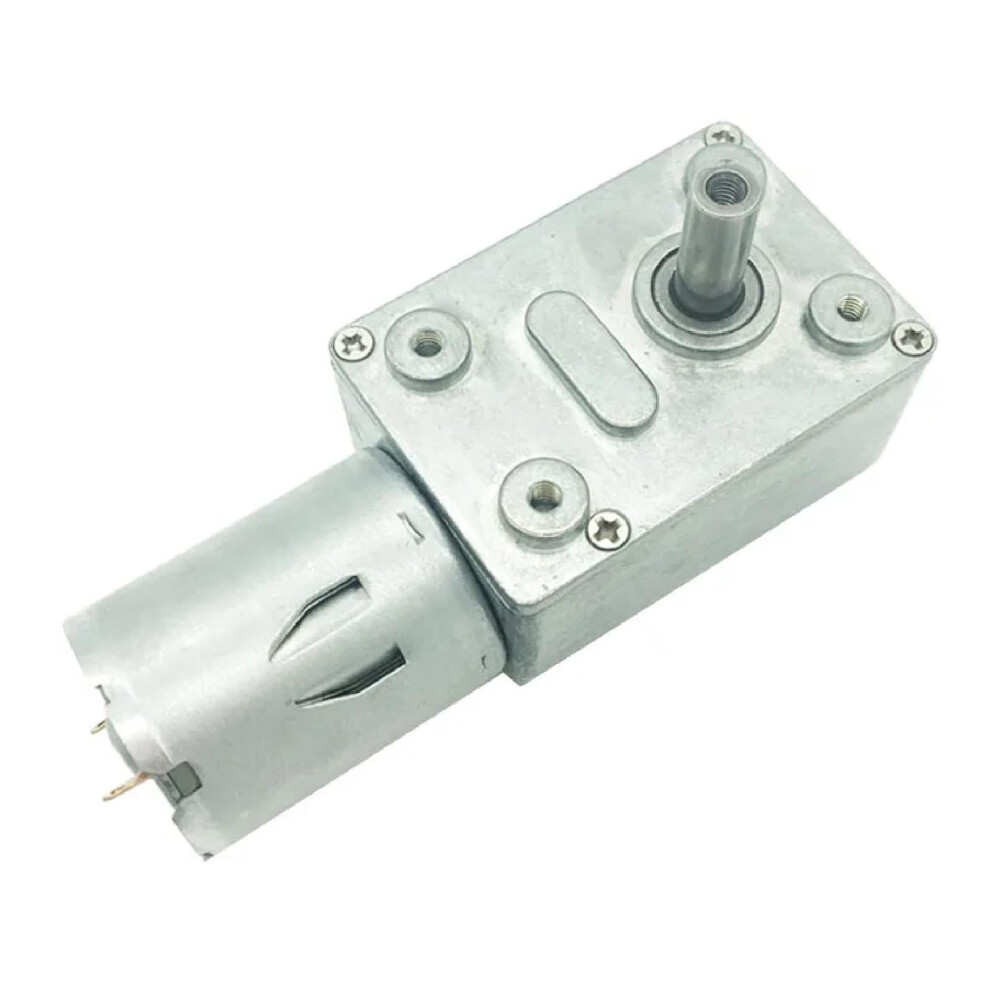 Jgy370 12V Dc Worm Gear Motor With Selflocking Metal Gearbox, Reversible And Durable, 24V 210Rpm 9330225587354