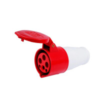 Industrial Waterproof Socket IP44 16A 32A 3P 4P 5P Reliable Plug Connector for Wall Mounted Power Connection