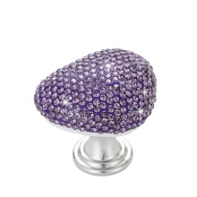 Car Push Start Button Heart Shape Decorative Ignition-Purple