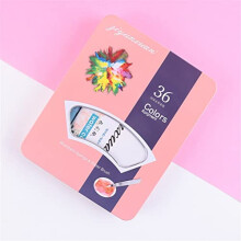 Watercolor Paint Set 36 Colors Solid Watercolor Palette with Brush Metal Box Black for Artists