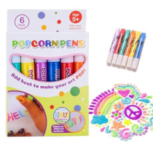 Puffy Paint Pens Heat Activated 3D Texture for Kids DIY Art Crafts with Vibrant Layered Finish