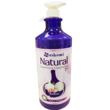 Washami Scalp Nourishment & Reduced Hair Breakage Natural Garlick Shampoo & Conditioner (2In1) | Reducing Hair Fall And Breakage - 2080ml