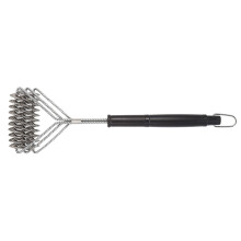 BBQ grill cleaner, stainless steel BBQ brush cleaner, BBQ grill brush, ergonomically shaped and durable BBQ wire brush