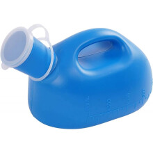 Male Portable Urinal 2000ml Durable Plastic Pee Bottle with Graduated Markings for Travel and Home