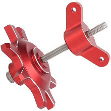 RC Crawler Wheel Tool CNC Aluminum Alloy 1.9 2.2 Inch Tire Installation Removal Tool for 1/10 Car (Red)