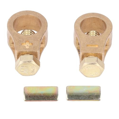 2Pack  Current Copper Battery Terminal Connectors, Universal Car Clamps for Stable Power Connection