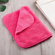 Microfiber Cleaning Cloths 10x14 Inch Soft Absorbent Towels Pack of 10 Pink Reusable for Kitchen and Car