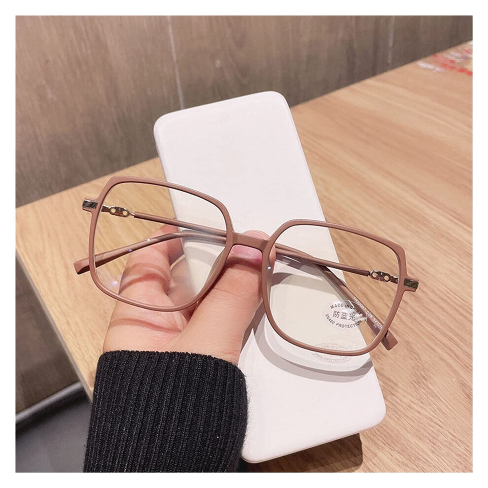 Blue/Light Blocking Reading Glasses +3.0 Coffee Frame Anti Glare Uv Protection Unisex Computer Readers