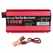 1000W Pure Sine Wave Inverter 12V 24V to 110V 220V AC Converter for Car Truck RV and Home Backup