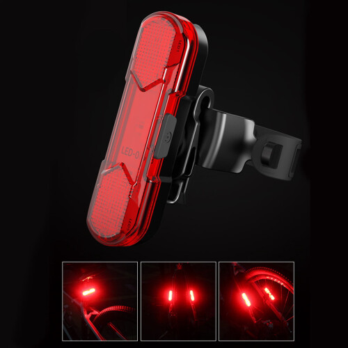 Rechargeable Waterproof Bike Light Set Headlight and Tail 2