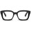 Women's Blue Light Blocking Reading Glasses, Oversized Square Frame, Black +2.00 Magnification 1