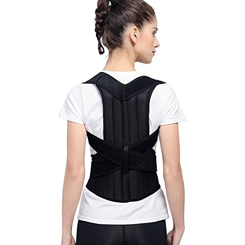 Posture Corrector Upper Back Brace, Magnetic Back Support Adjustable Humpback Posture Corrective