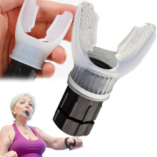 Breathing Exercise Device with Adjustable Resistance Levels for Lung Capacity Training and Fitness Ref: 8615