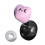Elegant Heart Shape Auto Start Button-Pink Osmanthus Fragrans 1