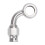 Quick Disconnect AN3 remslangfitting aluminium-Positief 90 1