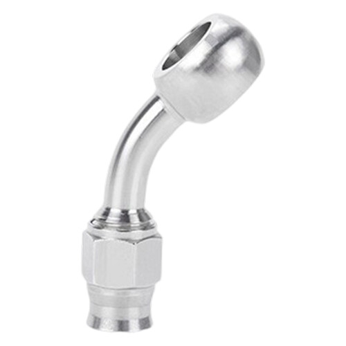 Quick Disconnect AN3 remslangfitting aluminium-Zijde 45