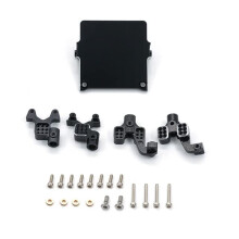 RC Crawler Shock Mount for Axial SCX24 90081, Durable Metal Shock Tower Bracket, Black Upgrade Parts